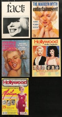 5x126 LOT OF 5 MAGAZINES WITH MARILYN MONROE COVERS 1960s-1990s Screen Legends, Hollywood & more!