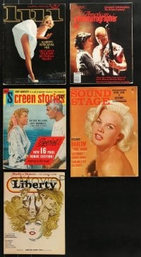 5x125 LOT OF 5 MOVIE MAGAZINES 1950s-1990s great articles & celebrity photos, Marilyn Monroe!