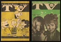5x138 LOT OF 2 ST. LOUIS GLOBE-DEMOCRAT TV DIGEST MAGAZINES 1970s Snoopy Come Home & Bewitched!