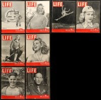 5x108 LOT OF 8 LIFE 1945 MAGAZINES 1945 filled with great images & articles!