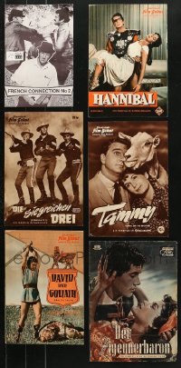 5x351 LOT OF 6 GERMAN AND AUSTRIAN PROGRAMS 1950s-1970s from a variety of different movies!