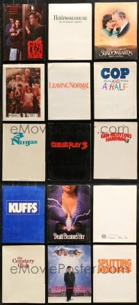 5x157 LOT OF 15 PRESSKITS 1987 - 1993 containing a total of 76 8x10 stills in all!