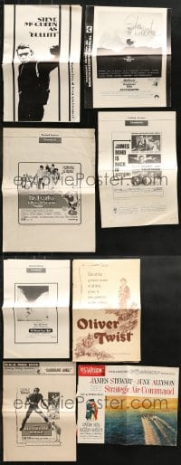 5x153 LOT OF 8 CUT PRESSBOOKS 1950s-1960s advertising a variety of different movies!