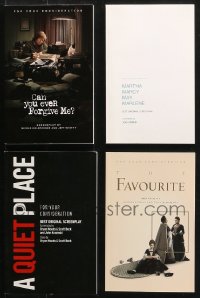 5x326 LOT OF 4 FOR YOUR CONSIDERATION MOVIE SCRIPTS 2010s A Quiet Place, The Favourite & more!