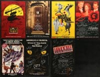 5x222 LOT OF 7 STAGE PLAY WINDOW CARDS 1990s great images from a variety of shows!