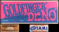 5x193 LOT OF 3 24X60 TRIMMED PAPER BANNERS 1965-1966 Goldfinger/Dr. No, Sons of Katie Elder, TAMI!
