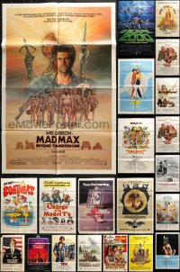 5x005 LOT OF 78 FOLDED ONE-SHEETS 1960s-1980s great images from a variety of different movies!