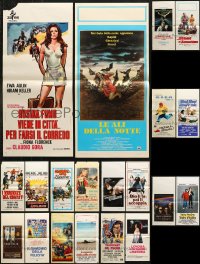 5x388 LOT OF 24 FORMERLY FOLDED 13X28 ITALIAN LOCANDINAS 1960s-1990s images from a variety of movies!