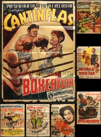 5x188 LOT OF 8 FOLDED MEXICAN POSTERS 1950s-1960s great images from a vareity of movies!