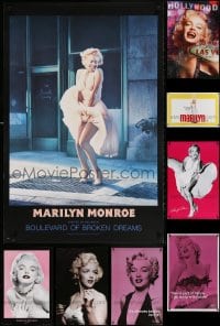 5x485 LOT OF 10 UNFOLDED MARILYN MONROE 24X26 COMMERCIAL POSTERS 1980s-2010s sexy portraits!