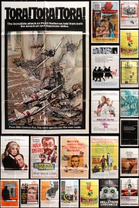 5x048 LOT OF 24 FOLDED ONE-SHEETS 1960s great images from a variety of different movies!