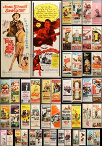 5x402 LOT OF 52 UNFOLDED INSERTS 1950s-1960s great images from a variety of different movies!
