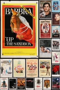 5x019 LOT OF 50 FOLDED ONE-SHEETS 1970s-1990s great images from a variety of different movies!