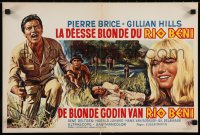 5y320 GOLDEN GODDESS OF RIO BENI Belgian 1964 Pierre Brice, Rene Deltgen, jungle action!