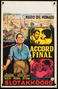 5y392 SCHLUSSAKKORD Belgian 1960 art and images of Mario Del Monaco and Eleonora Rossi Drago!