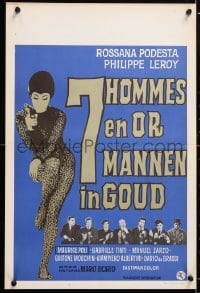 5y394 SEVEN GOLDEN MEN Belgian 1966 Mario Vicario's Sette uomini d'oro, Italian, Rossana Podesta!