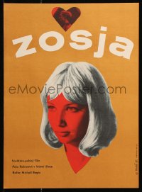 5y044 ZOSYA Czech 11x16 1968 completely different artwork of Pola Raksa by Zdenka Moudra!