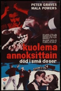 5y143 DEATH IN SMALL DOSES Finnish 1959 doper Peter Graves, the forbidden territory of thrill pills!