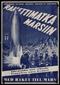 5y220 ROCKETSHIP X-M Finnish 1951 Lloyd Bridges, screen's FIRST story of man's conquest of space!