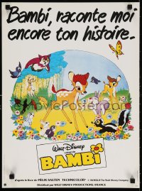 5y811 BAMBI French 16x21 R1980s Walt Disney cartoon deer classic, different art!