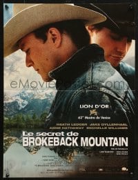 5y828 BROKEBACK MOUNTAIN French 16x21 2006 Ang Lee, Heath Ledger & Jake Gyllenhaal!