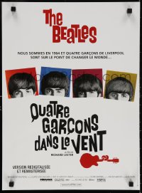 5y878 HARD DAY'S NIGHT French 16x22 R2014 The Beatles in their first film, rock & roll classic!