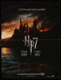 5y879 HARRY POTTER & THE DEATHLY HALLOWS PART 1 & PART 2 teaser French 16x21 2010 it all ends here!