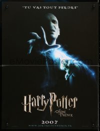 5y881 HARRY POTTER & THE ORDER OF THE PHOENIX teaser French 16x21 2007 Ralph Fiennes as Voldemort!