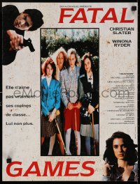 5y886 HEATHERS French 16x21 1991 different images of young Winona Ryder & Shannon Doherty!