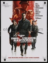 5y897 INGLOURIOUS BASTERDS French 16x21 2009 Quentin Tarantino, Brad Pitt, Waltz, Roth, top cast!
