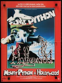 5y922 MONTY PYTHON LIVE AT THE HOLLYWOOD BOWL French 16x21 1983 great wacky meat grinder image!