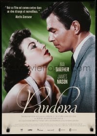 5y932 PANDORA & THE FLYING DUTCHMAN French 17x24 R2013 different close up of Mason & Ava Gardner!