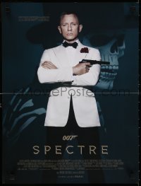 5y958 SPECTRE French 16x21 2015 cool color image of Daniel Craig as James Bond 007 with gun!