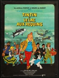 5y973 TINTIN & THE LAKE OF SHARKS French 15x20 1973 Belgian cartoon character created by Herge!