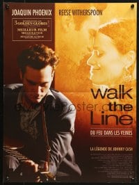 5y985 WALK THE LINE French 16x21 2006 cool image of Joaquin Phoenix as Johnny Cash, Witherspoon!