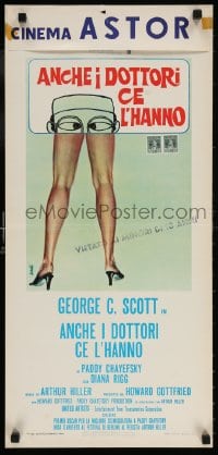5y656 HOSPITAL Italian locandina 1972 George C. Scott, Paddy Chayefsky, wacky, sexy Avelli art!