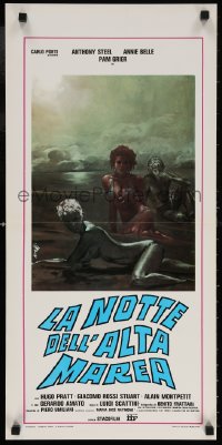 5y675 LA NOTTE DELL'ALTA MAREA Italian locandina 1977 The Night of the High Tide, Tino Avelli art!