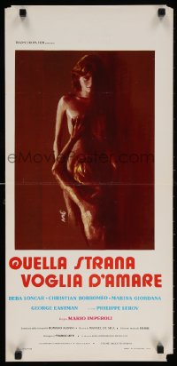 5y755 THAT STRANGE DESIRE TO LOVE Italian locandina 1977 Imperioli's Quella Strana Voglia d'Amare!