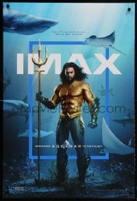 5z519 AQUAMAN IMAX DS 1sh 2018 DC, Jason Mamoa in title role with great white sharks and more!