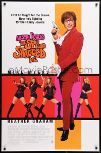 5z522 AUSTIN POWERS: THE SPY WHO SHAGGED ME DS 1sh 1999 Mike Myers, super sexy Heather Graham!