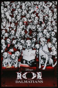 5z233 101 DALMATIANS 23x35 commercial poster 1996 Walt Disney live action, Glenn Close!