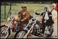 5z244 EASY RIDER 25x37 Dutch commercial poster 1970 Fonda, Nicholson & Hopper on motorcycles!