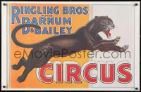 5z276 RINGLING BROS & BARNUM & BAILEY CIRCUS 24x36 commercial poster 1970s art of black panther!