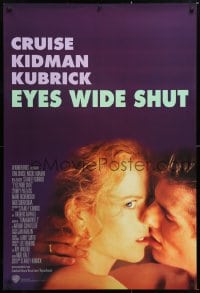 5z619 EYES WIDE SHUT 1sh 1999 Stanley Kubrick, romantic close-up of Tom Cruise & Nicole Kidman!