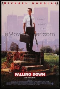 5z620 FALLING DOWN DS 1sh 1992 directed by Joel Schumacher, Michael Douglas at war w/the world!