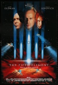 5z628 FIFTH ELEMENT DS 1sh 1997 Bruce Willis, Milla Jovovich, Oldman, directed by Luc Besson!