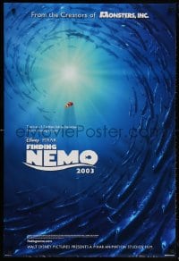 5z632 FINDING NEMO advance DS 1sh 2003 Disney & Pixar, Nemo surrounded by huge school of fish!