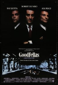 5z657 GOODFELLAS DS 1sh 1990 Robert De Niro, Joe Pesci, Ray Liotta, Martin Scorsese classic!
