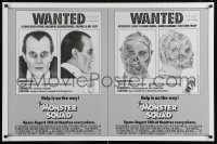 5z775 MONSTER SQUAD advance 1sh 1987 wacky wanted poster mugshot images of Dracula & the Mummy!