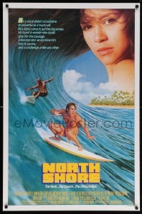 5z787 NORTH SHORE 1sh 1987 great Hawaiian surfing image + close up of sexy Nia Peeples!
